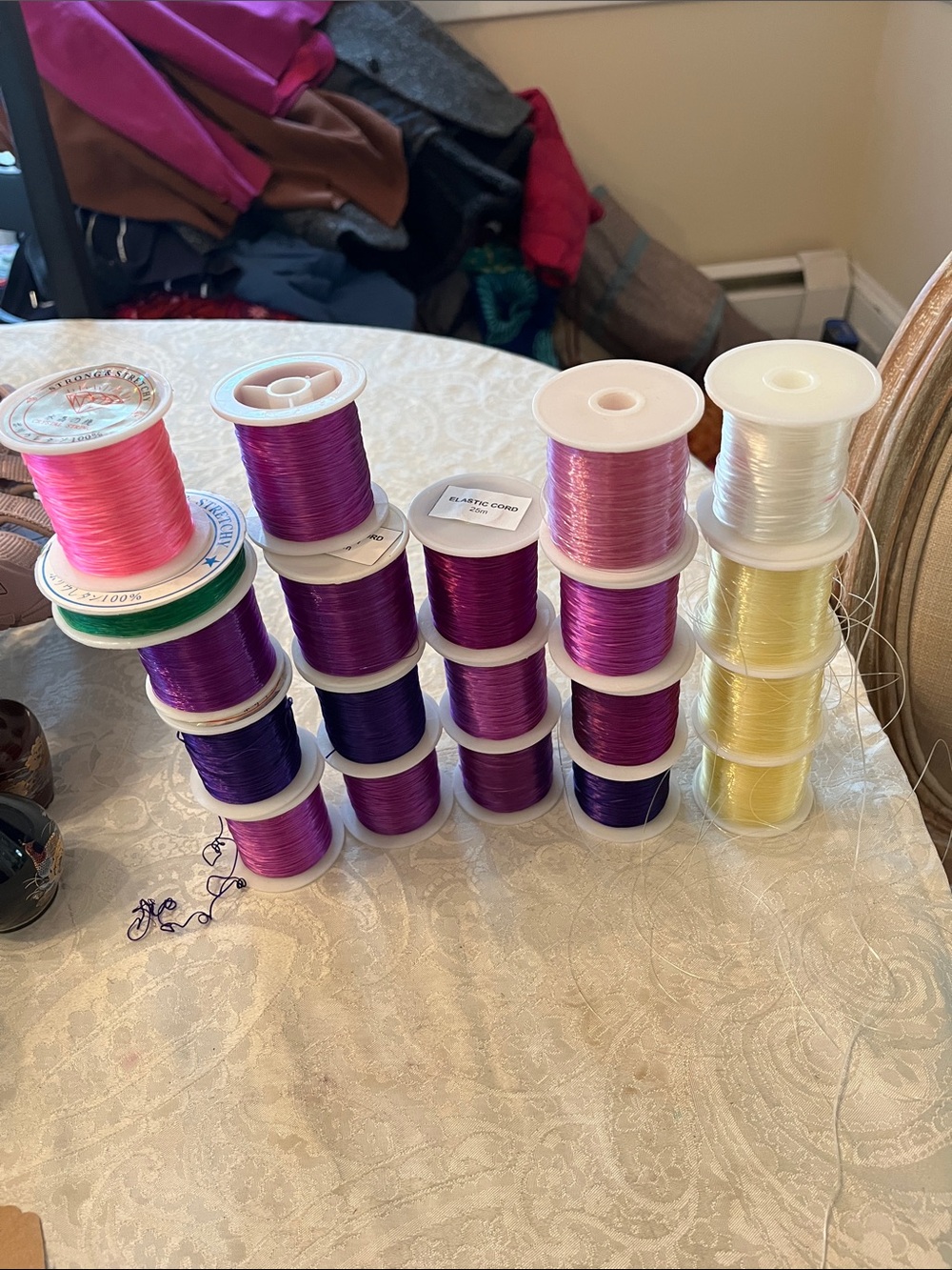 Jewelry Making #20 Crystal String/ Craft Wire Spool Set - Unbranded